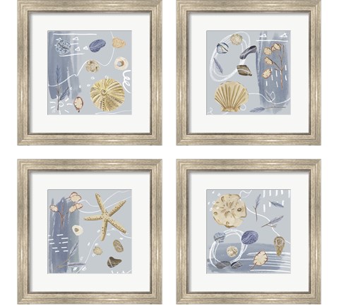 Deep Sea 4 Piece Framed Art Print Set by Melissa Wang