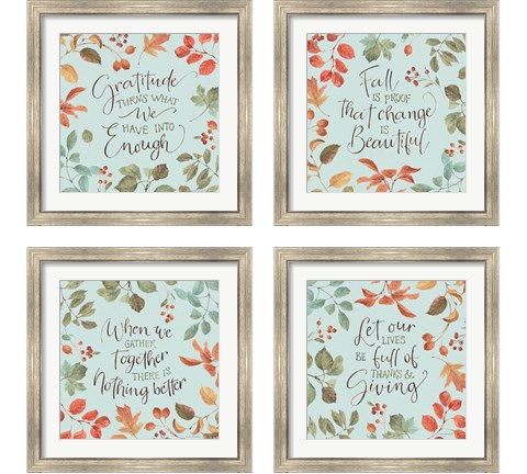 Autumn in Nature 4 Piece Framed Art Print Set by Lisa Audit