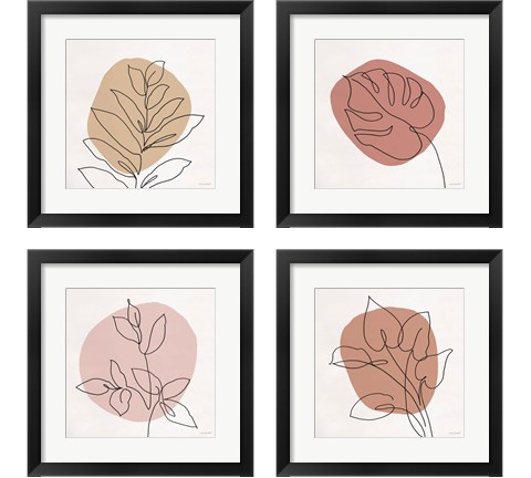 Just Leaves 4 Piece Framed Art Print Set by Lisa Audit