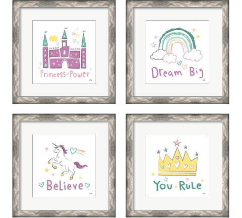 Rainbow Dream 4 Piece Framed Art Print Set by Melissa Averinos