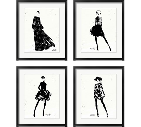 Style Sketches 4 Piece Framed Art Print Set by Anne Tavoletti