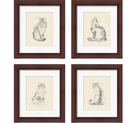 House Cat 4 Piece Framed Art Print Set by Jacob Green