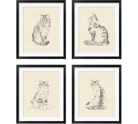 House Cat 4 Piece Framed Art Print Set by Jacob Green