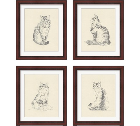 House Cat 4 Piece Framed Art Print Set by Jacob Green