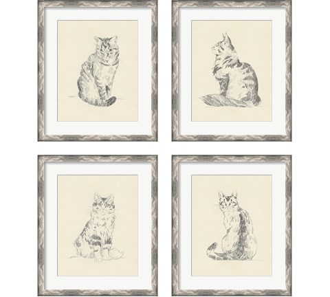 House Cat 4 Piece Framed Art Print Set by Jacob Green