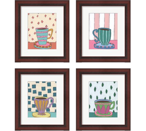 Mid Morning Coffee 4 Piece Framed Art Print Set by Regina Moore