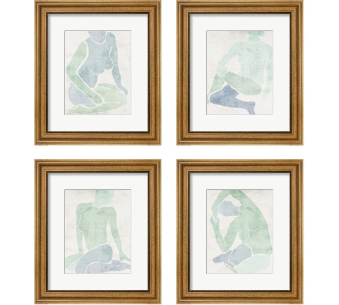Stretching 4 Piece Framed Art Print Set by Melissa Wang