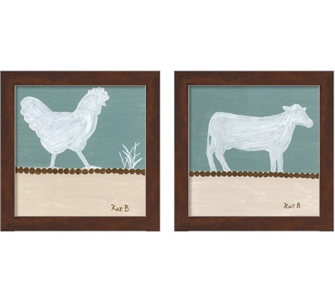 Out to Pasture 2 Piece Framed Art Print Set by Kathleen Bryan
