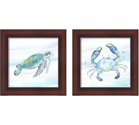 Great Blue Sea 2 Piece Framed Art Print Set by Cynthia Coulter