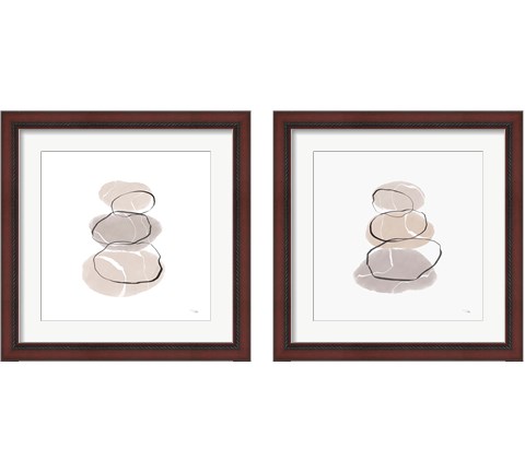 Organic Feel 2 Piece Framed Art Print Set by Pela