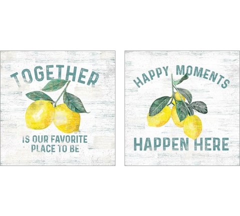 Happy Thoughts 2 Piece Art Print Set by Tara Reed