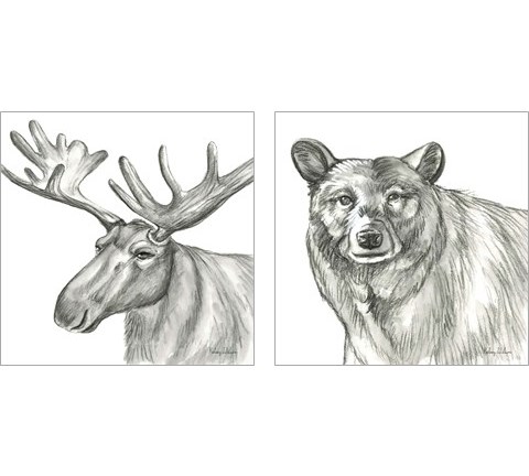 Pencil Forest 2 Piece Art Print Set by Kelsey Wilson