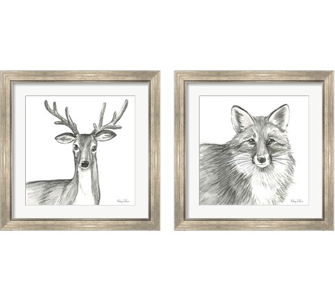 Pencil Forest 2 Piece Framed Art Print Set by Kelsey Wilson