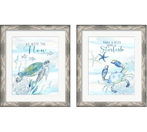 Great Blue Sea  2 Piece Framed Art Print Set by Cynthia Coulter