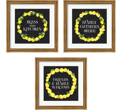 Live with Zest 3 Piece Framed Art Print Set by Tara Reed