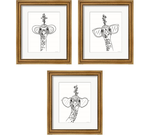 A Little Peacocky 3 Piece Framed Art Print Set by Kamdon Kreations