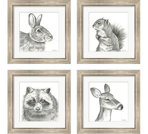 Pencil Forest 4 Piece Framed Art Print Set by Kelsey Wilson