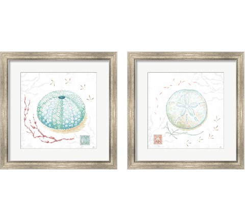 Delicate Sea 2 Piece Framed Art Print Set by Daphne Brissonnet