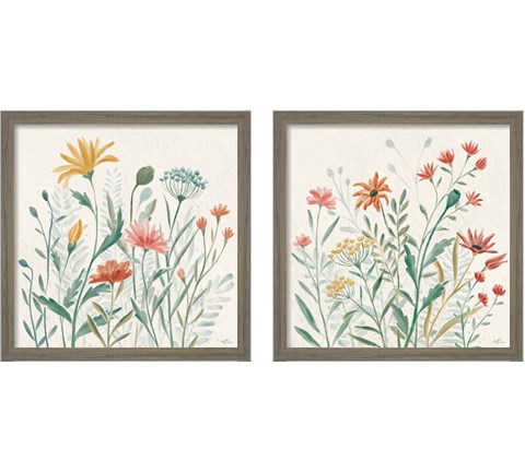 Wildflower Vibes 2 Piece Framed Art Print Set by Janelle Penner