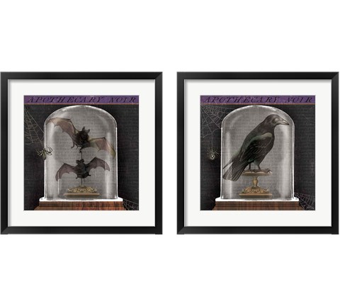 Apothecary Noir 2 Piece Framed Art Print Set by Sue Schlabach