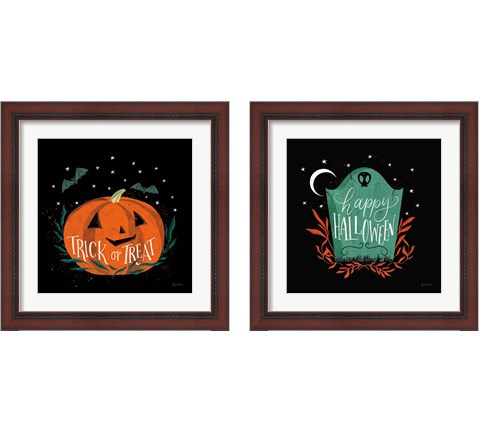 Cute Halloween 2 Piece Framed Art Print Set by Becky Thorns