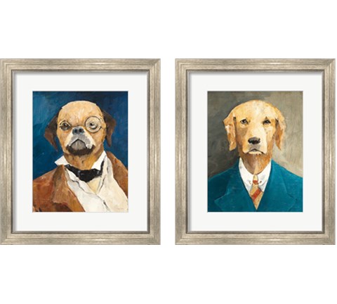 Whimsical Dog 2 Piece Framed Art Print Set by Avery Tillmon