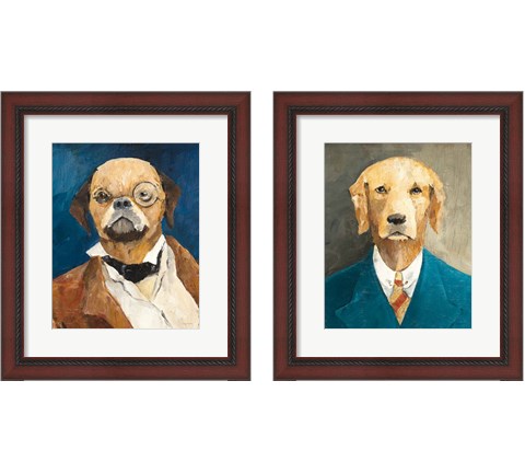 Whimsical Dog 2 Piece Framed Art Print Set by Avery Tillmon