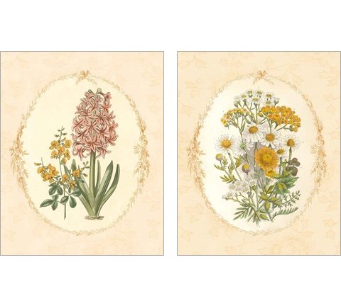 Gentle Soul Bouquet 2 Piece Art Print Set by Wild Apple Portfolio