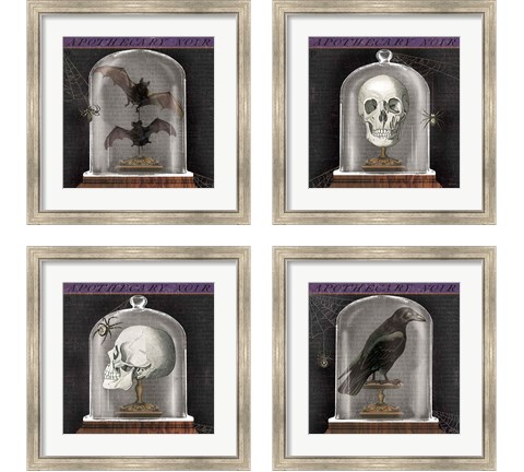 Apothecary Noir 4 Piece Framed Art Print Set by Sue Schlabach