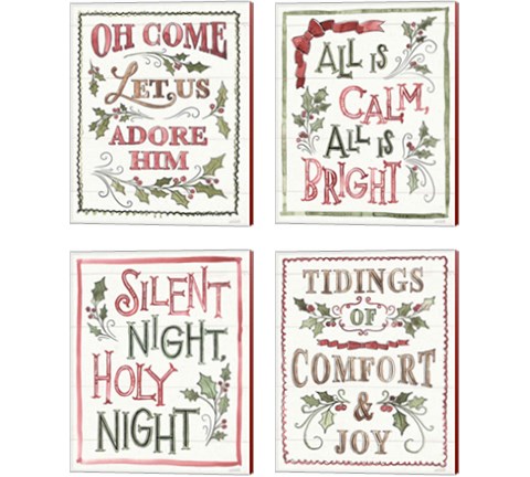 Soft Season 4 Piece Canvas Print Set by Anne Tavoletti