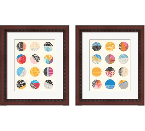 Repetition  2 Piece Framed Art Print Set by Courtney Prahl