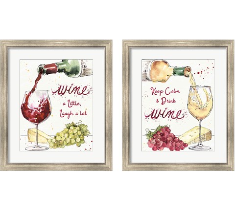 Oaked and Aged  2 Piece Framed Art Print Set by Anne Tavoletti