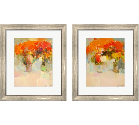 Vase of Yellow Flowers 2 Piece Framed Art Print Set by Vahe Yeremyan