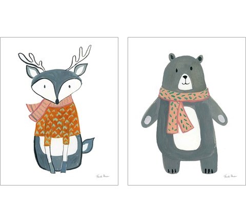 Neighborhood Pals 2 Piece Art Print Set by Farida Zaman