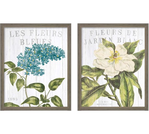Fleuriste Paris 2 Piece Framed Art Print Set by Wild Apple Portfolio