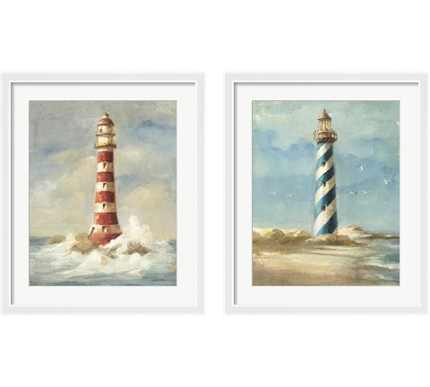 Lighthouse 2 Piece Framed Art Print Set by Danhui Nai