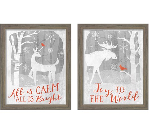 Woodland Wishes 2 Piece Framed Art Print Set by Laura Marshall