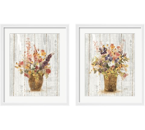 Wild Flowers in Vase 2 Piece Framed Art Print Set by Cheri Blum