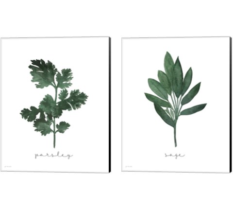 Herbs 2 Piece Canvas Print Set by Jo Moulton