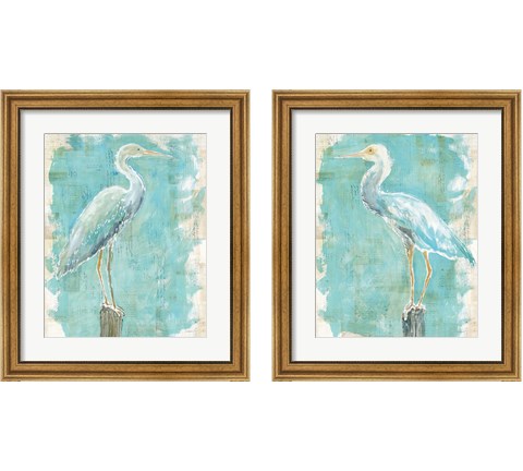 Coastal Egret 2 Piece Framed Art Print Set by Sue Schlabach