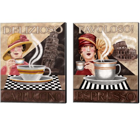 Coffee 2 Piece Canvas Print Set by Tom Wood