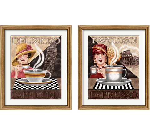 Coffee 2 Piece Framed Art Print Set by Tom Wood