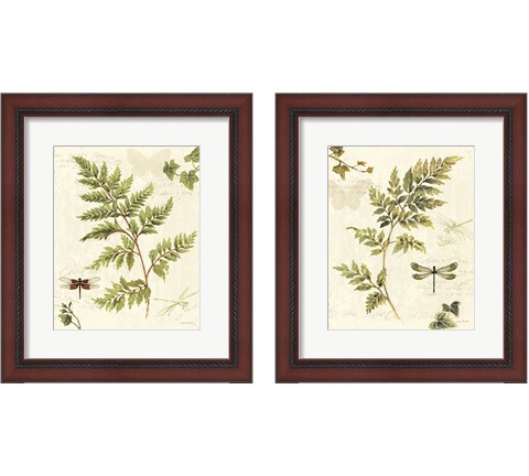 Ivies and Ferns 2 Piece Framed Art Print Set by Lisa Audit