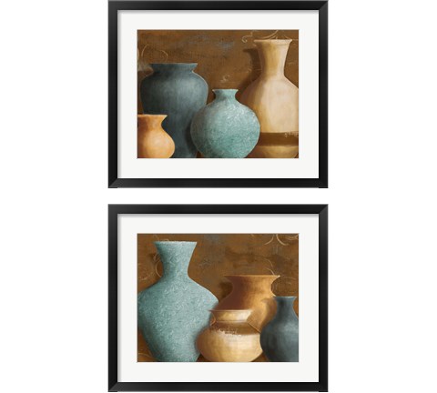 Ancient Clay 2 Piece Framed Art Print Set by Lanie Loreth