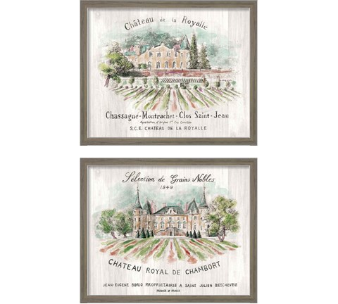 Chateau Royalle & Chambort 2 Piece Framed Art Print Set by Danhui Nai