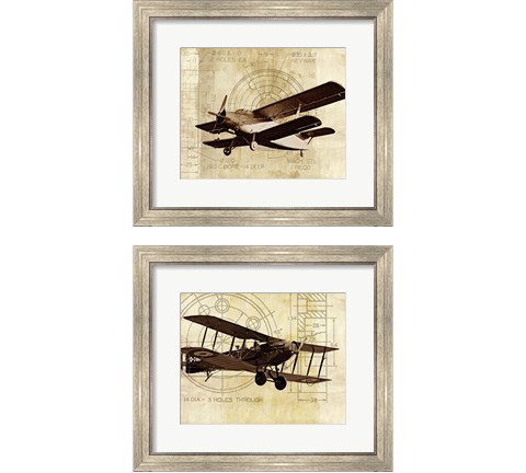 Flight Plans 2 Piece Framed Art Print Set by Michael Marcon