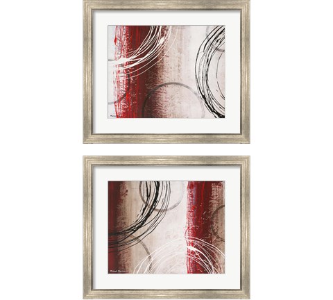 Tricolored Gestures 2 Piece Framed Art Print Set by Michael Marcon