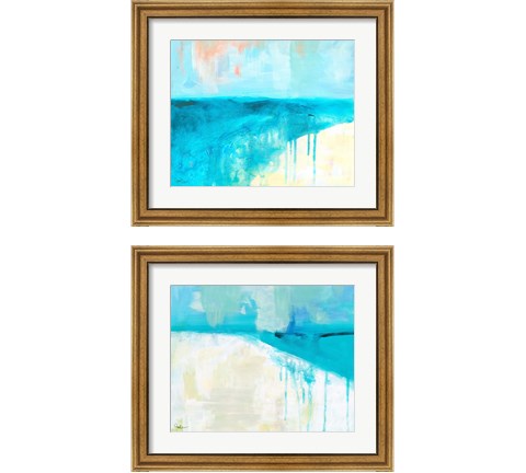 Coastal Blues 2 Piece Framed Art Print Set by Jan Weiss