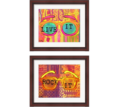 Sunglasses 2 Piece Framed Art Print Set by Elizabeth Medley