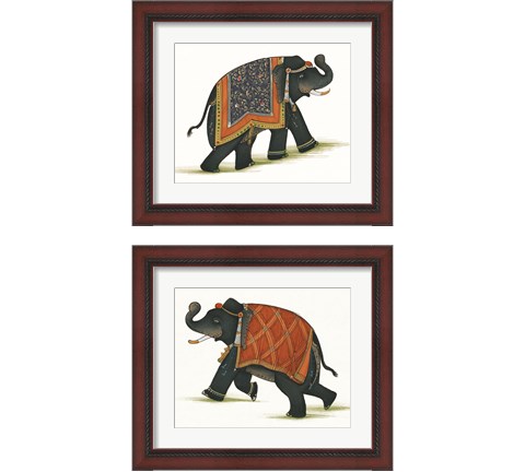 India Elephant 2 Piece Framed Art Print Set by Wild Apple Portfolio